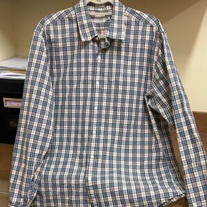 J. Crew Secret Wash Classic Plaid Men’s Button Down Shirt Size‎ Large